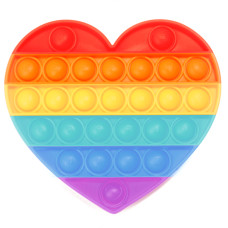 MIX PATTERN RAINBOW COLOR PUSH POP BUBBLE FIDGET SENSORY TOY (ONLY 1PC)