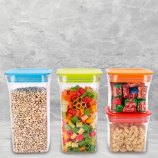 Plastic Storage container Set with Opening Mouth