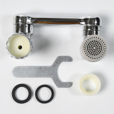 Splash Faucet Filter Faucet, 1080 Rotating Faucet Sprayer Head Double O-ring Design, Movable Tap Water Saving, Sink Aerator Extender For Bathroom Kitchen