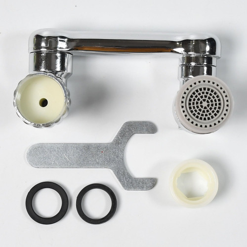 Splash Faucet Filter Faucet, 1080 Rotating Faucet Sprayer Head Double O-ring Design, Movable Tap Water Saving, Sink Aerator Extender For Bathroom Kitchen