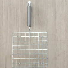 Square Stainless Steel Barbecue Grill with Steel Handle